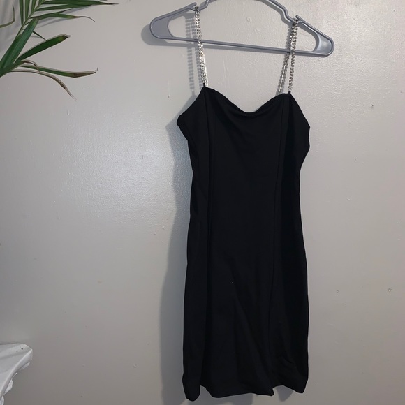 Hxxm black dress with diamond straps Clearance